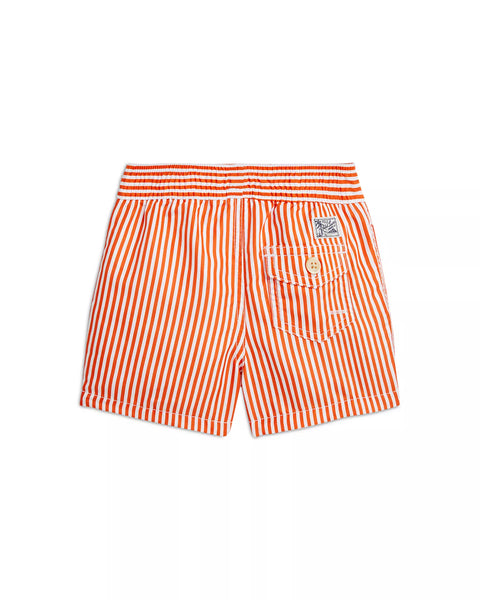 Ralph Lauren Boy's Orange White Multi Traveler Swim Short | Ralph Lauren In Lebanon