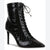I.N.C. International Concepts Women's Black Croc Patent Hariet Lace-up Boots