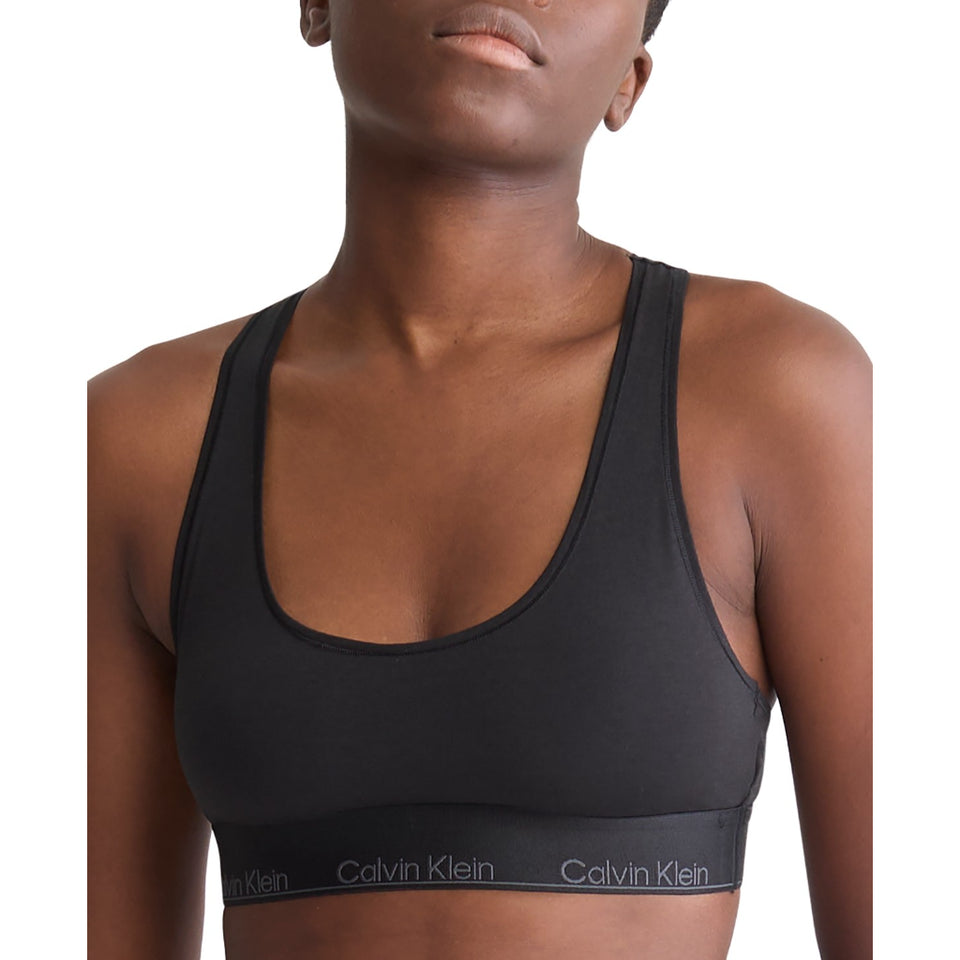 Calvin Klein Women's Black Modern Cotton Holiday Unlined Bra