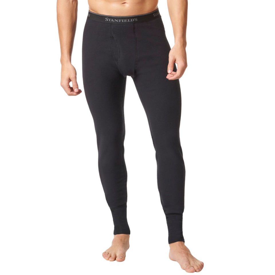 Stanfield's HeatFX Men's BlackMidweight Base Thermal Leggings