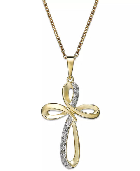 Macys Women's Gold Crystal Cross Pendant Necklace |Macys In Lebanon