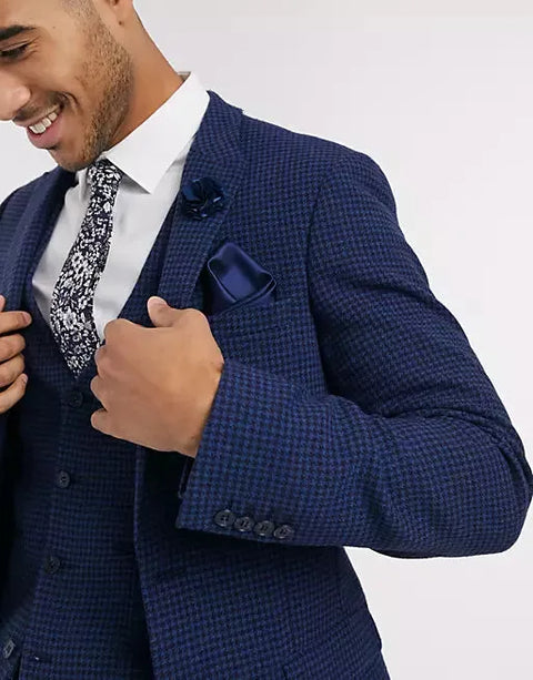 Asos Design Men's Navy Blue Blazer ANF1625