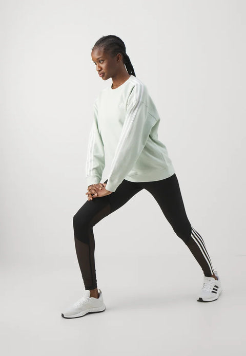 Adidas Women's Mint Green Essentials 3-Stripes Sweatshirt | Adidas In Lebanon