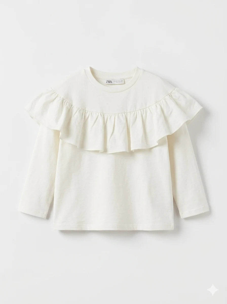 Zara Girl's Off White Sweatshirt | Zara In Lebanon