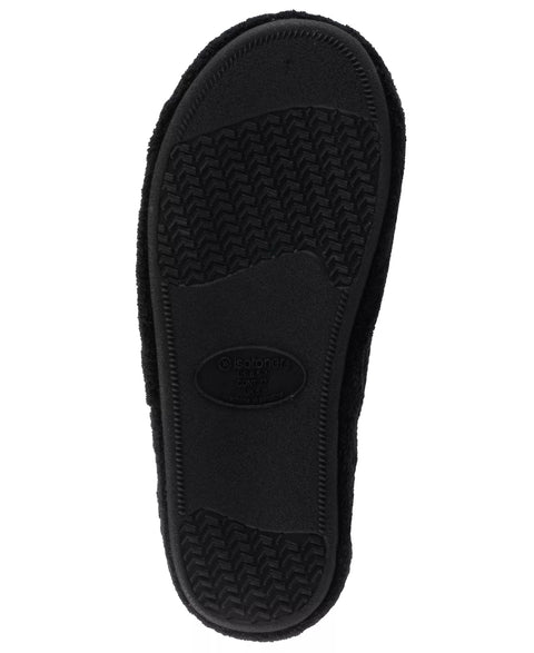 Isotoner Signature Women's Black Microterry Pillowstep Slide Slippers  |Isotoner Signature in Lebanon