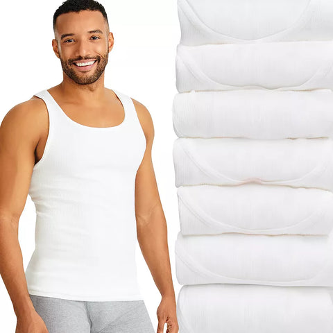 Hanes Men's White 7pk. Tank Undershirt | Hanes In Lebanon