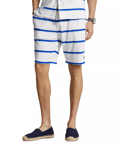 Polo Ralph Lauren Men's White & Blue Striped Drawstring Short | Polo Ralph Lauren In Lebanon