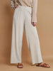 Sinsay Women's Beige Cotton Wide Leg Pants | Sinsay In Lebanon