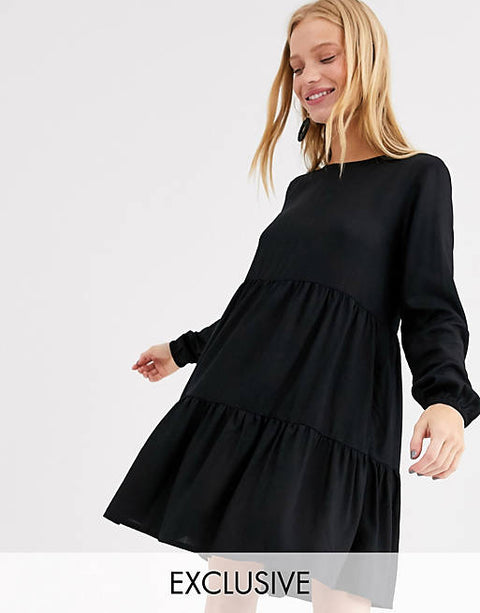 Monki Women's Black Dress AMF1079(N22)