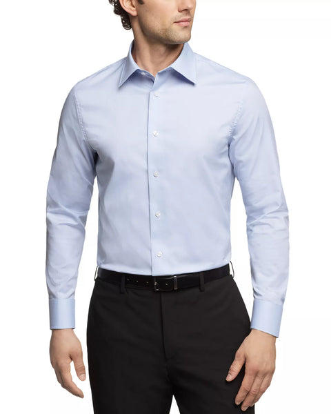 Bloomingdale's Men's Light Blue Slim Fit Stretch Dress Shirt | Bloomingdale's In Lebanon