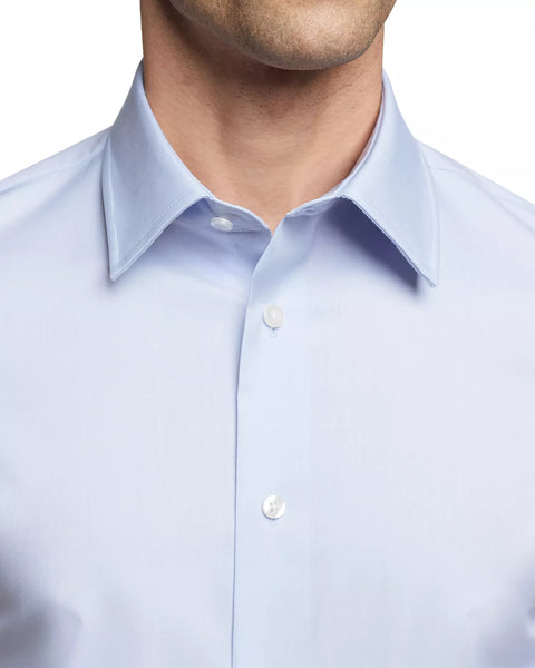 Bloomingdale's Men's Light Blue Slim Fit Stretch Dress Shirt | Bloomingdale's In Lebanon