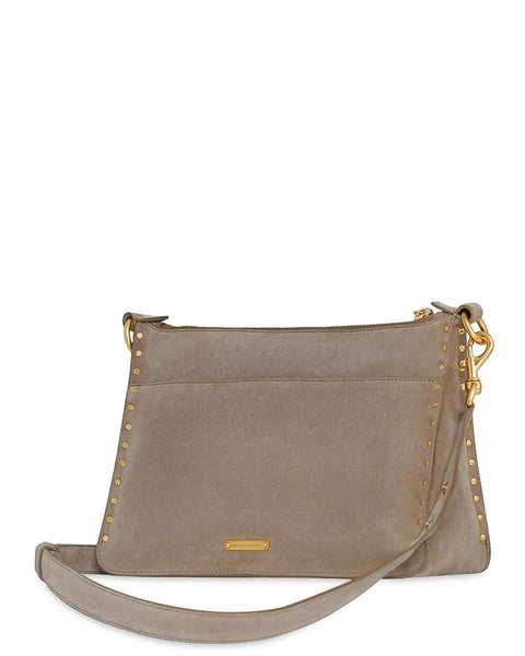 Rebecca Minkoff Women's Tan Darren Signature Small Leather Shoulder Bag | Rebecca Minkoff In Lebanon