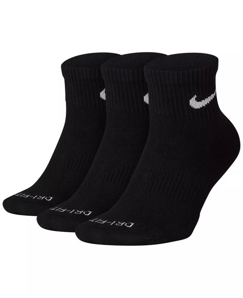 Nike Men's Black Unisex Dri-FIT Cushion Quarter Socks 3-pack|  Nike in Lebanon