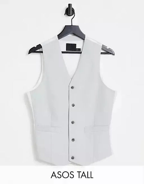 Asos Design Men's Gray Vest ANF1813