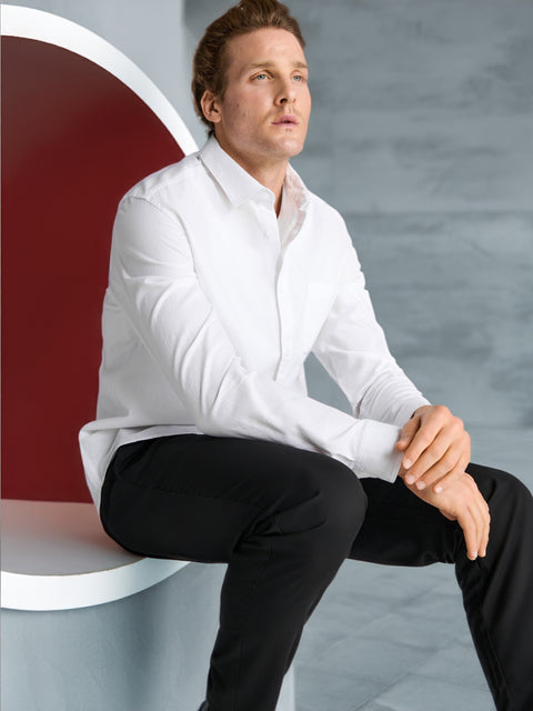Sinsay Men's Black Chino slim Trousers  | Sinsay in lebanon