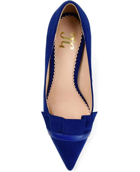 Journee Collection Women's Royal Blue Marek Ruffle Dress Pumps | Journee Collection In Lebanon