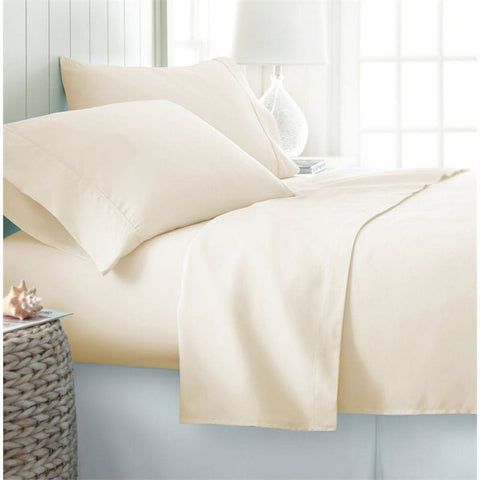 I Enjoy Home Ivory 4-PC Premium Ultra Soft King Bed Sheet Set | I Enjoy Home In Lebanon
