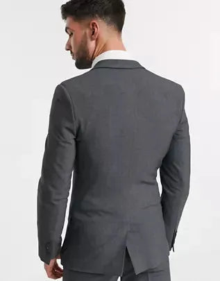 Asos Design Men's Dark Gray Blazer ANF2111