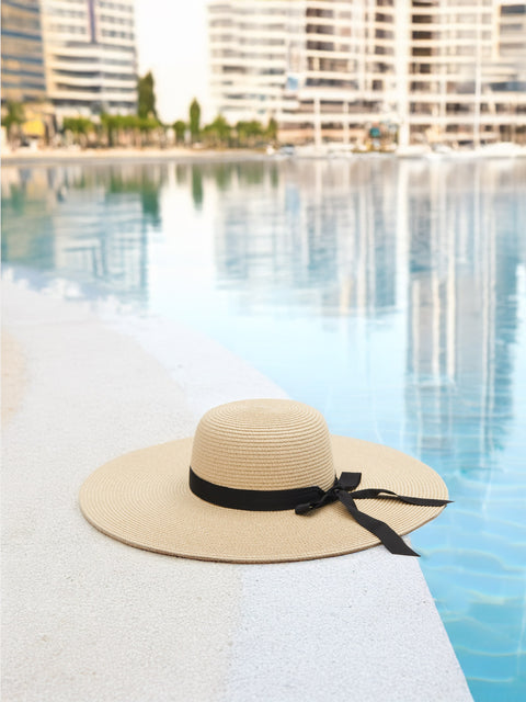 Sinsay Women's Beige Hat With Bow | Sinsay In Lebanon