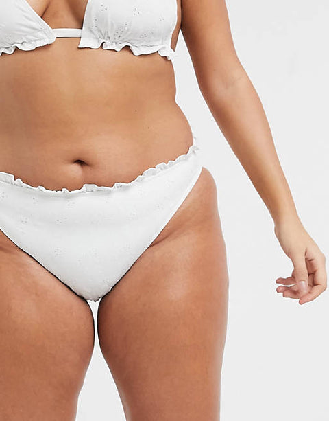 ASOS Design Women's White Bikini Bottom AMF2700 (I) shr