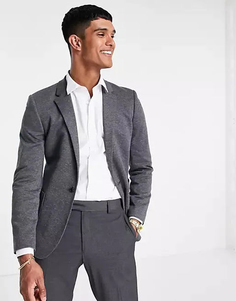 Asos Design Men's Gray Blazer ANF1652