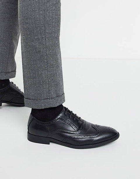 ASOS Design  Men's Black Casual Shoes ANS374(SHOES 27,53,55,57)shr