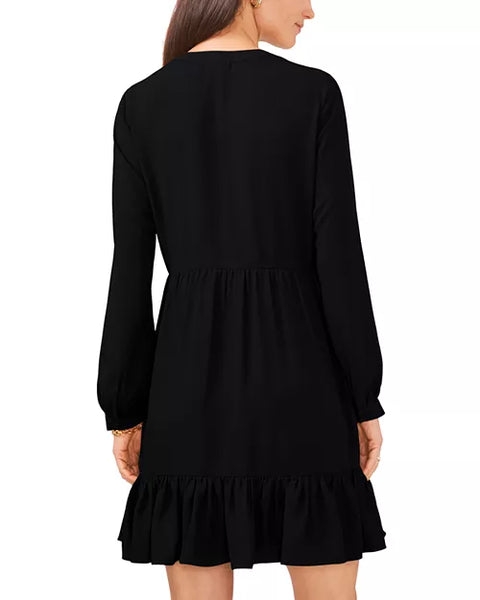 Vince Camuto Women's Black V-neck Mini Dress |Vince Camuto In Lebanon