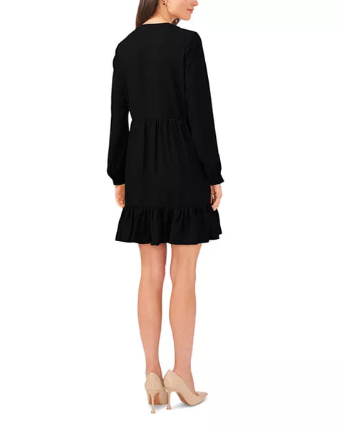 Vince Camuto Women's Black V-neck Mini Dress |Vince Camuto In Lebanon
