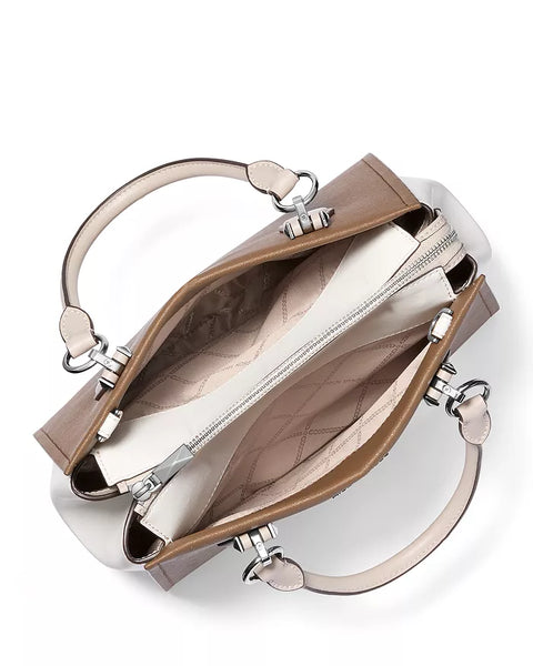 Michael Kors Women's Brown\White Marilyn Handbag  | Michael Kors In Lebanon