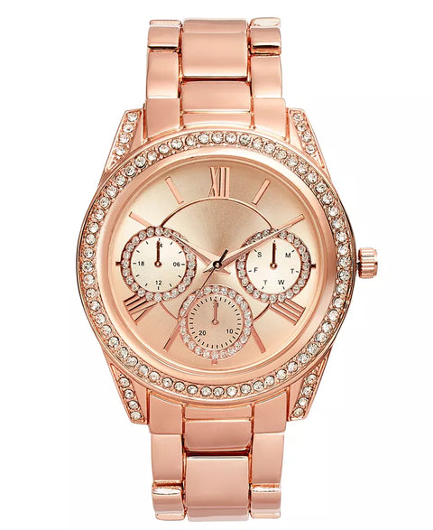 International Concepts Women's Rose Gold Bracelet Watch |  International Concepts in Lebanon