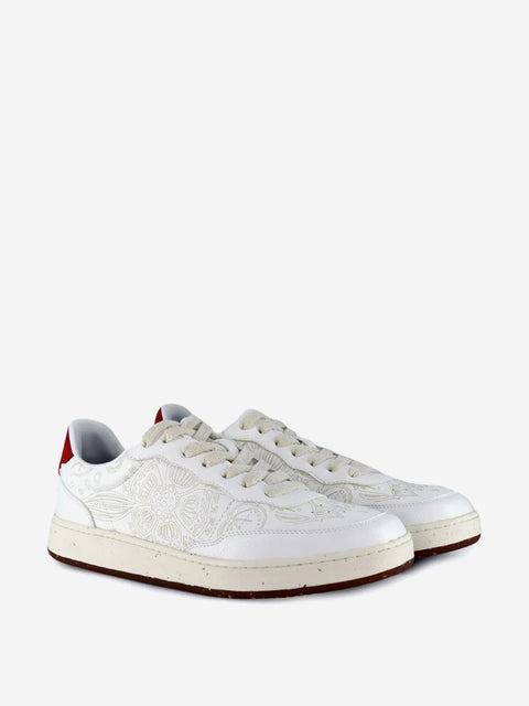 ACBC Women's White & Red Apple Shacbeao All Over Sneakers | ACBC In Lebanon