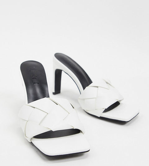 Z_Code_Z  Women's White Heeled Slipper 100929562 AMS45 (shoes 37,41)(shr)