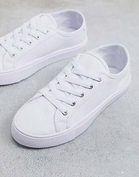 ASOS Design Women's White Sneaker Shoes ANS458