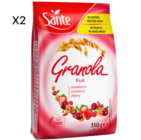 Sante Granola With Fruits 350g*2 -20%  | Sante In Lebanon