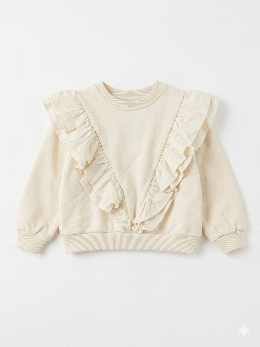 Zara Baby Girl's Cream Sweatshirt| Zara In Lebanon
