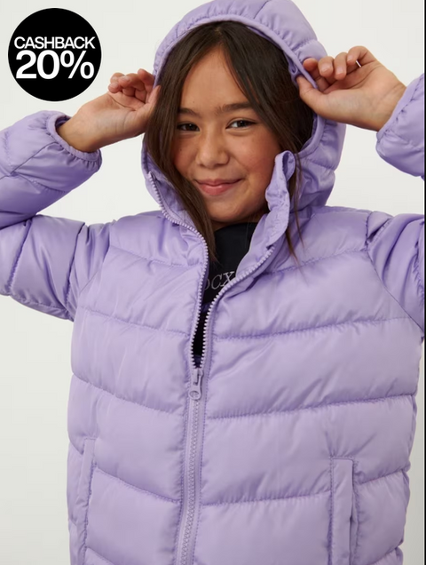 Sinsay Girl's Purple Hooded Jacket | Sinsay In Lebanon