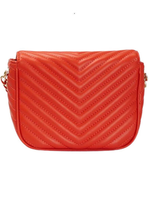 Trussardi Women's Orange Leather Shoulder Chain Bag | Trussardi in Lebanon