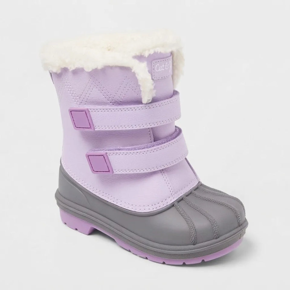 Cat & Jack Girl's Light Purple Denver Waterproof Snow Boots