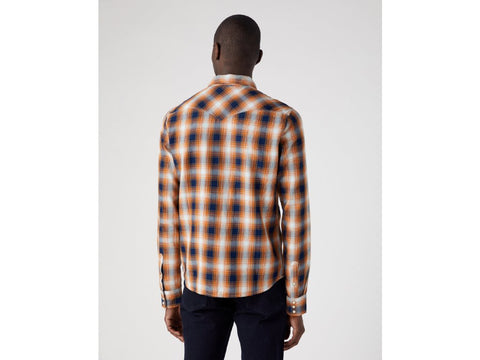 Wrangler Men's Multicolored Checkered Long Sleeve Shirt | Wrangler In Lebanon