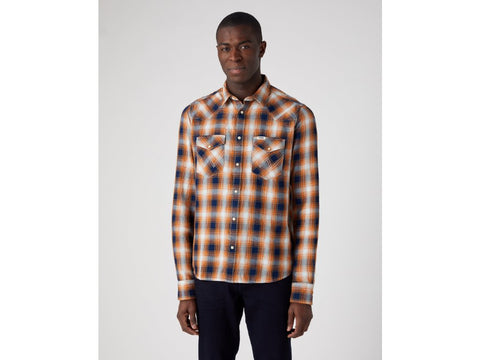 Wrangler Men's Multicolored Checkered Long Sleeve Shirt | Wrangler In Lebanon