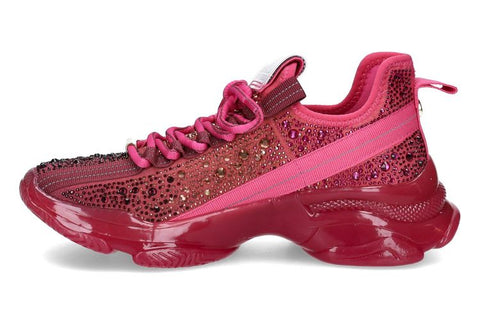 Steve Madden Women's Fuchsia Fabric Rhinestone Mistica Sneakers |Steve Madden In Lebanon