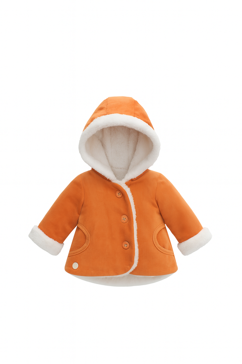 Boboli Baby Girl's Orange Buttoned Jacket | Boboli in Lebanon