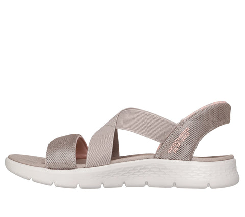 Skechers Women's Khaki Slip-ins Go Walk Flex Crossband Liliana Sandals |Skechers In Lebanon
