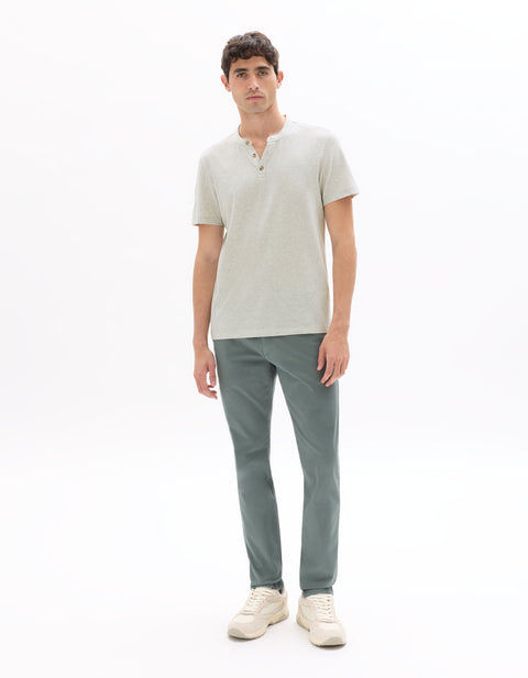 Celio Men’s Sage Green Slim-Fit Trousers | Celio in Lebanon