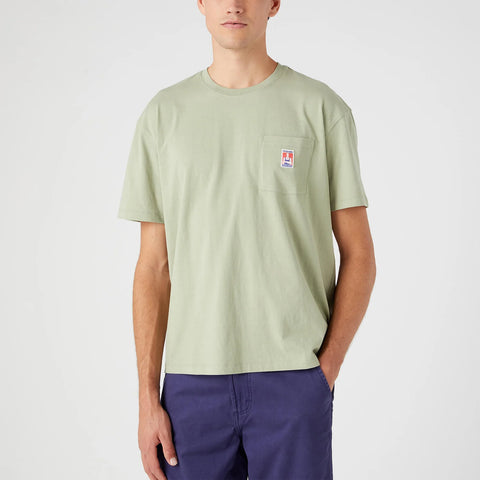 Wrangler Men's Light Green Casey Jones Pocket T-Shirt | Wrangler In Lebanon