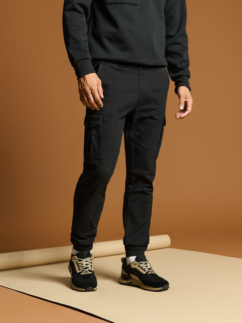 Sinsay Men's Black Cargo Jogger Pant|Sinsay In Lebanon