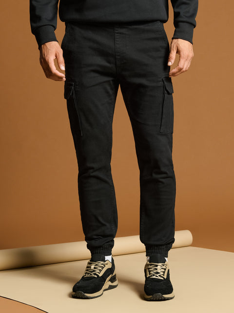 Sinsay Men's Black Cargo Jogger Pant|Sinsay In Lebanon