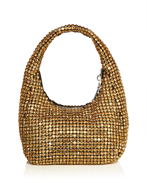 Aqua Women’s Gold Crystal Shoulder Bag | Aqua in Lebanon