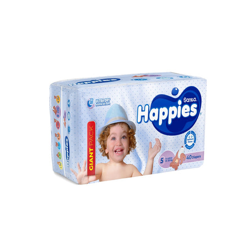 Happies Giant Pack Diapers Size 5 (12-20kg) 40 Diapers | Happies In Lebanon