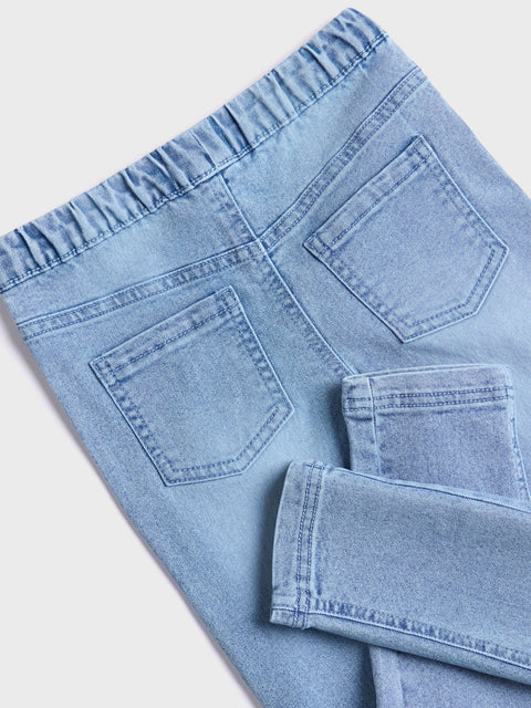 Sinsay Baby Girl's Blue With Sequin Heart Embroidery Jeans | Sinsay In Lebanon